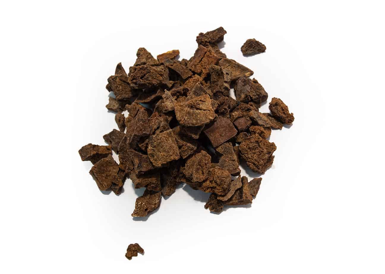 Emmzo Svenskt Hundgodis Oxlever tärnad